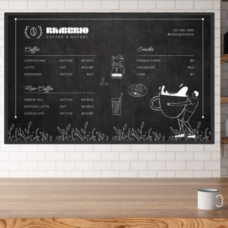 Custom Digital Menu for Coffee Shops DM-C-3